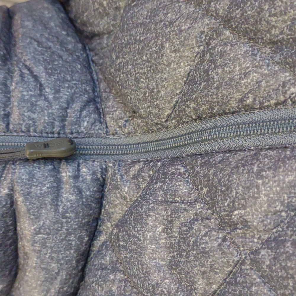 32 Degrees Heat SZ M Gray Full Zip Quilted Puffer Jacket - Picture 8 of 9